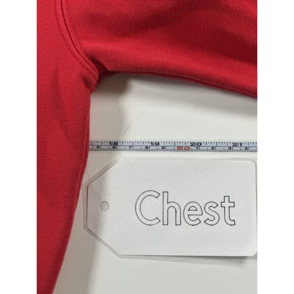 Champion Hoodie Youth Medium (10/12) Red Pullover Sweatshirt Big C Logo Fleece - Picture 6 of 6